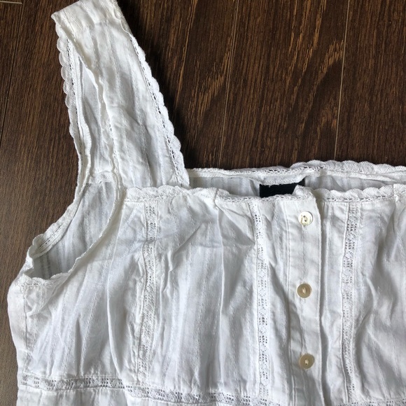 Cottagecore Lacy Pearl Button down Top - Picture 3 of 4